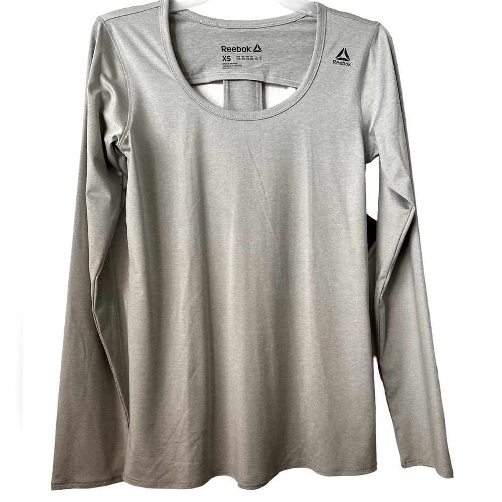 REEBOK Gray Long Sleeves Outdoor Athletic Top Size XS BNWT